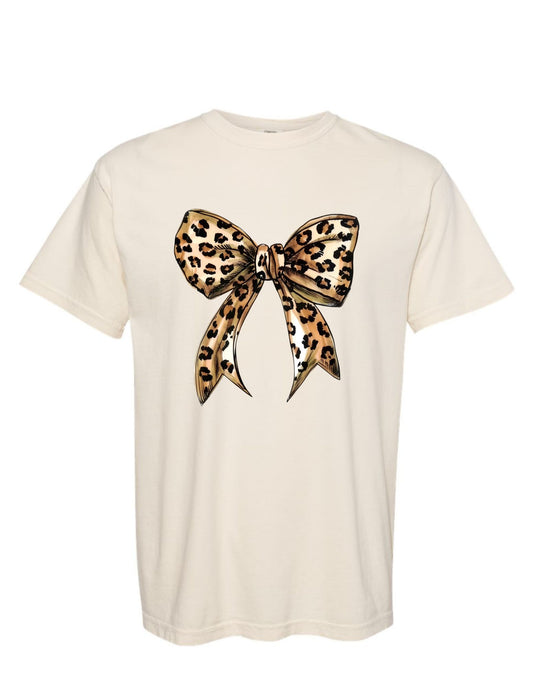 Cheetah Bow-DTF Transfer